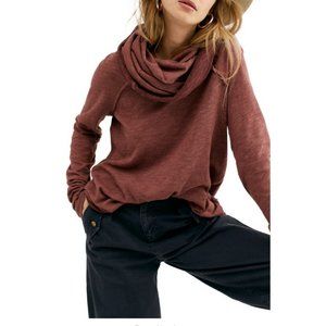 Free People $68 Cowl Neck Cocoon Pullover